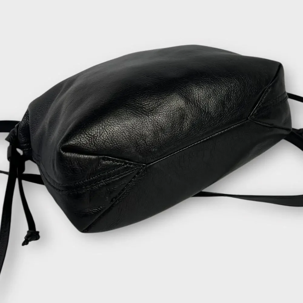 Madewell The Piazza Crossbody Bag Black Leather